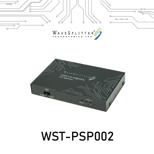 WaveSplitter威世波 HDMI 2.0 4K@60Hz 一進二出影像分配器