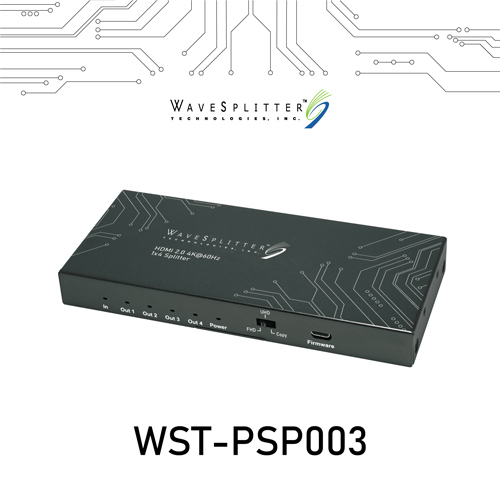 WaveSplitter威世波 HDMI 2.0 4K@60Hz 一進四出影像分配器