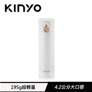 KINYO 304不鏽鋼超輕量保溫杯 300ml 白 KIM-30