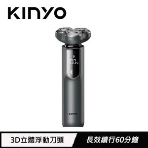 KINYO 三刀頭極速快充水洗刮鬍刀 KS-507