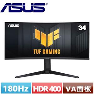 R1【福利品】ASUS華碩 34型 VG34VQL3A 曲面電競顯示器