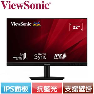 R1【福利品】ViewSonic優派 22型 Full HD VA2209-MH 無邊框螢幕