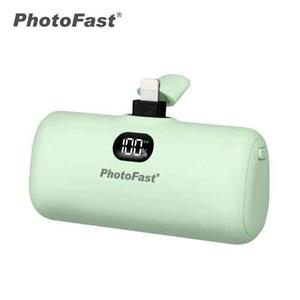 【PhotoFast】Lightning Power 口袋電源 5000mAh-抹茶歐蕾(綠)