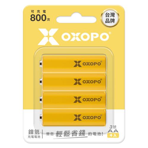 OXOPO-XNL-AA 三號 鎳氫充電電池_1000mAh (4入)