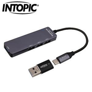 INTOPIC 廣鼎 USB3.1 Type-C 4埠 HUB 高速集線器 HBC690