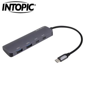INTOPIC 廣鼎 USB3.2 Type-C鋁合金高速集線器 HBC-710