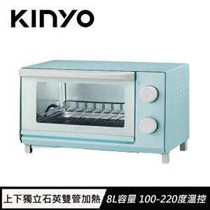 KINYO 馬卡龍多功能烤箱8L EO-456 雲朵藍
