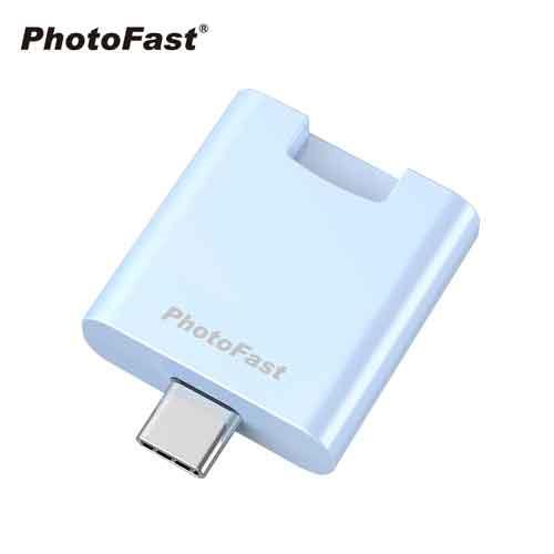 【PhotoFast】PhotoCube PD快充雙用備份方塊(USB-C) 冰河藍