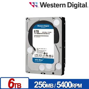 WD 藍標 6TB 3.5吋SATA硬碟(WD60EZAZ)