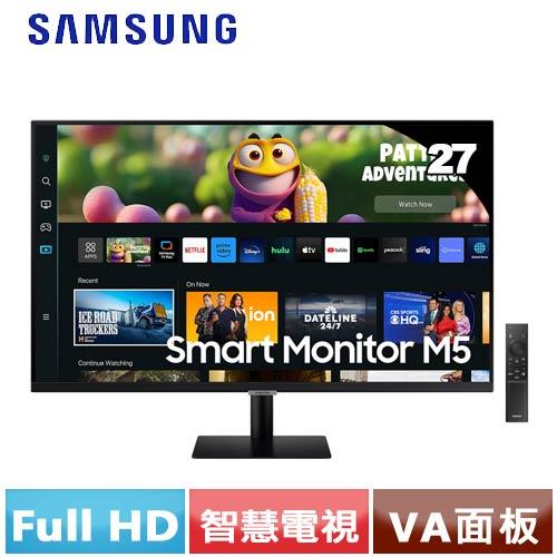 SAMSUNG三星 27型 S27CM500EC M5 智慧聯網螢幕 黑