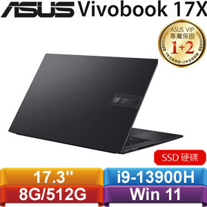 ASUS華碩 VivoBook 17X K3704VA-0052K13900H 筆電 搖滾黑