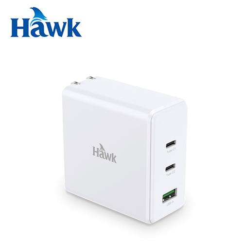 Hawk 100W 氮化鎵GaN 高速PD電源供應器 (白)