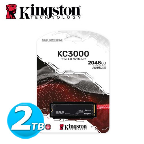 Kingston金士頓 KC3000 2TB PCIe NVMe M.2 SSD
