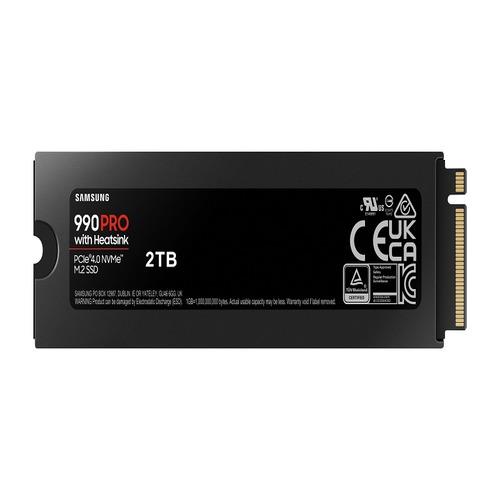 SAMSUNG 三星990 PRO 含散熱片2TB NVMe M.2 2280 PCIe 固態硬碟