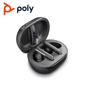 POLY Voyager Free 60+ UC 真無線商務降噪音樂耳機 USB-A 黑