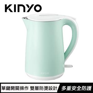 KINYO 雙層亮面快煮壺 1.8L KIHP-1166