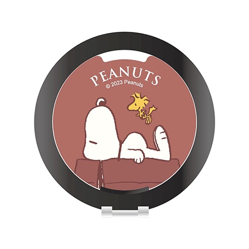 【正版授權】SNOOPY 鋁合金磁吸摺疊手機支架-紅屋(黑)