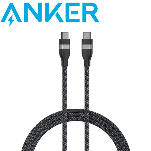 ANKER 240W Type-C 超軟充電線0.9m(黑色)