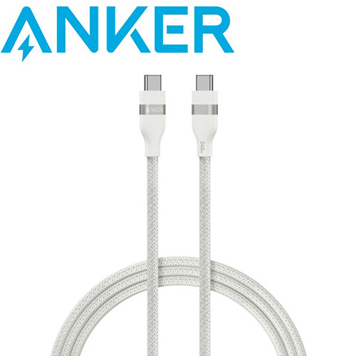 ANKER A82E 240W 0.9M 極耐用 USB-C充電線 白