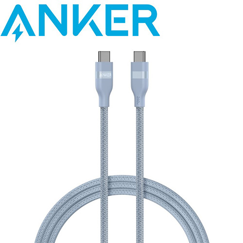 ANKER 240W Type-C 超軟充電線-0.9m (藍色)