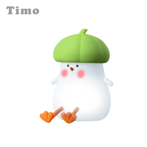 【Timo】菇菇雞LED拍拍小夜燈-綠菇菇