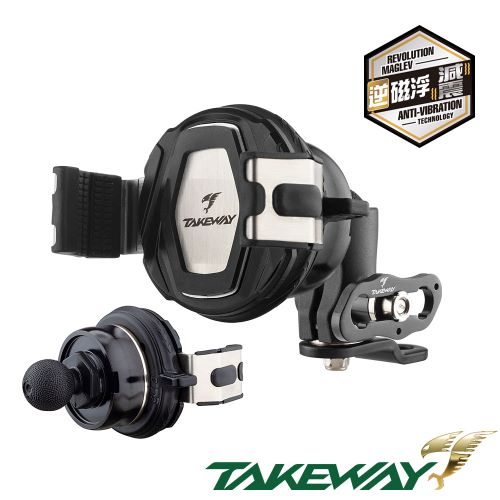 TAKEWAY 黑隼2手機座（逆磁浮減震後照鏡防盜版）
