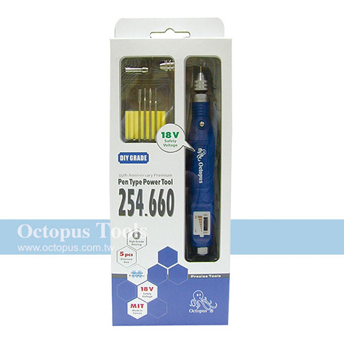 Octopus尚卓 筆型刻模機(筆型磨甲機、電動雕刻機、打磨機) 8pc 110v/220v