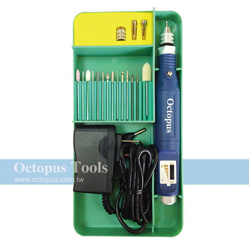 Octopus尚卓 筆型刻模機(筆型磨甲機、電動雕刻機、打磨機) 18pc 110v/220v
