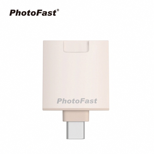 Photofast PhotoCube 二代直插PD Slim 雙用備份方塊-杏色(奶茶)