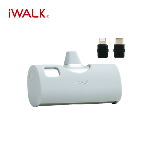 iWALK TWINS 雙頭直插式行動電源-輝耀銀