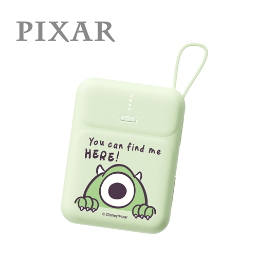 【正版授權】迪士尼 PD快充 雙線Q寶行動電源 10000mAh-大眼怪