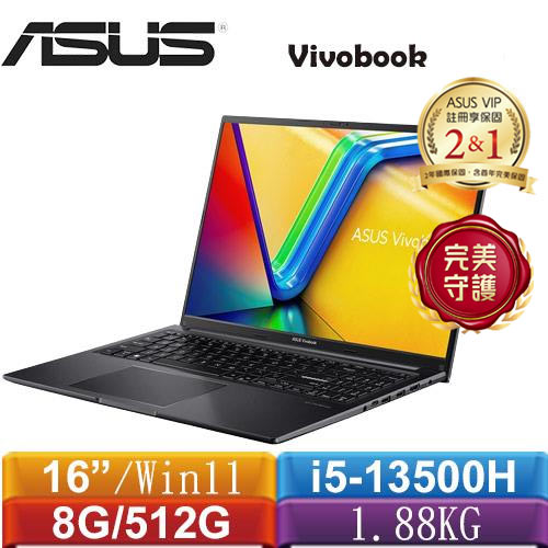 ASUS華碩 VivoBook 16 X1605VA-0031K13500H 16吋筆電 搖滾黑