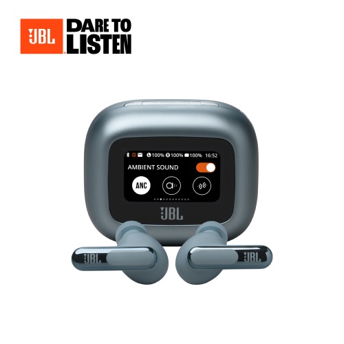 【JBL】 Live Beam 3 觸控螢幕真無線降噪藍牙耳機 藍
