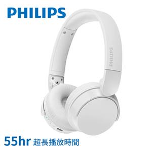 PHILIPS 飛利浦 高音質超長續航無線耳罩式耳機 白色 (TAH4209WT)
