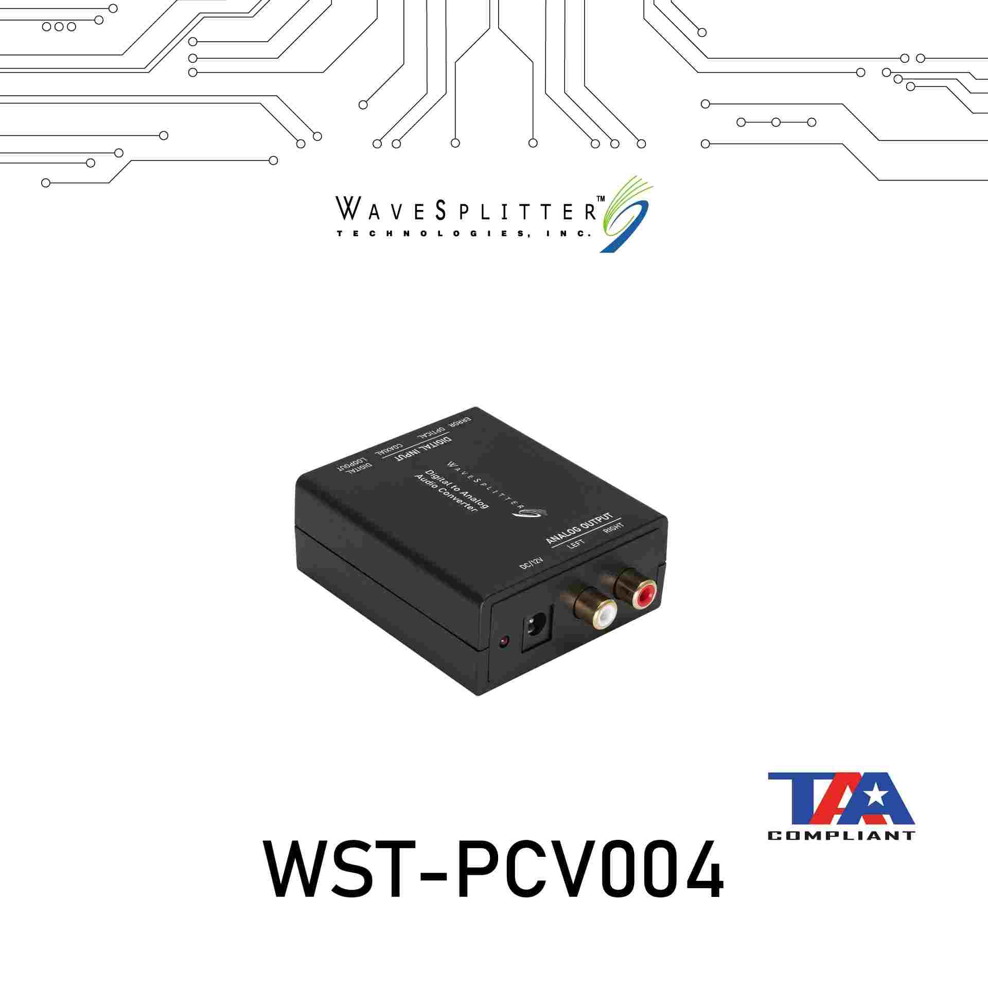 WaveSplitter威世波 數位轉類比音源轉換器 WST-PCV004