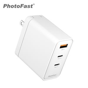 PhotoFast A1 Charge 65W氮化鎵三孔充電器 白