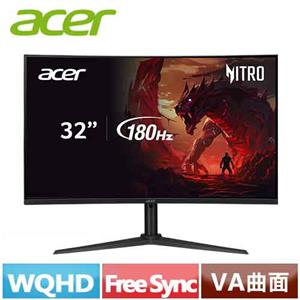 ACER 32型 XZ322QU V3 2K Nitro 曲面電競螢幕
