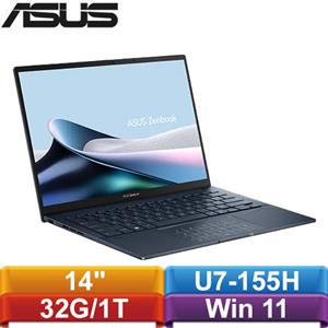 ASUS ZenBook 14 OLED UX3405MA-0142B155H 14吋筆電 紳士藍
