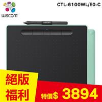 【6折福利品】Wacom CTL-6100WL/E0-C 藍牙版繪圖板 綠
