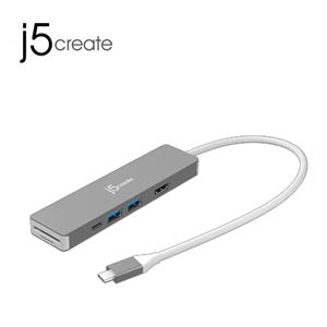 j5凱捷 JCD390 USB-C Gen2二代超高速 7合1擴充集線器
