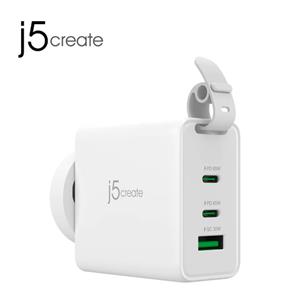 j5凱捷 JUP3565V 65W GaN氮化鎵3孔智慧型 快速電源供應器 