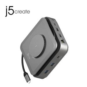 j5create 凱捷 JCD3199 USB-C PD3.1 雙4K無線充電多功能擴充基座