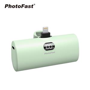 【PhotoFast】Lighting Power PD 口袋行動電源快充版 5000mAh-抹茶歐蕾(綠)