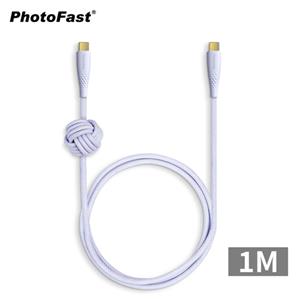 【PhotoFast】UrbanDesign Cable 240W編織快充線 Type-C to Type-C 100cm-紫
