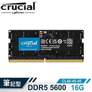 Micron Crucial NB-DDR5 5600/ 16G 筆記型RAM