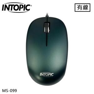 INTOPIC 廣鼎 飛碟光學滑鼠 綠 (MS-099)