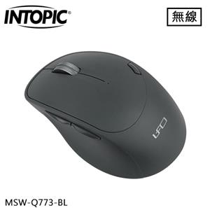 INTOPIC 廣鼎 2.4G UFO飛碟無線靜音滑鼠 灰藍 (MSW-Q773)