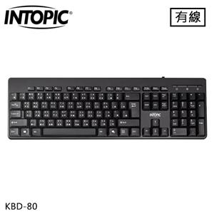 INTOPIC 廣鼎 USB 標準鍵盤 (KBD-80)