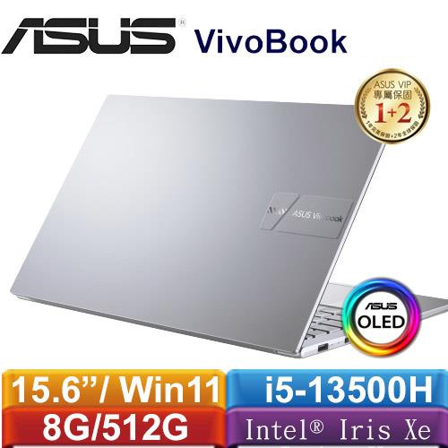 ASUS華碩 VivoBook 15 OLED X1505VA-0171S13500H 15.6吋筆電 酷玩銀
