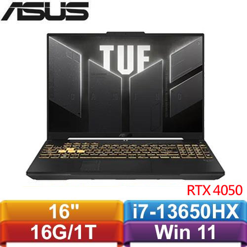 ASUS華碩 TUF Gaming F16 FX607JU-0033B13650HX 16吋筆電